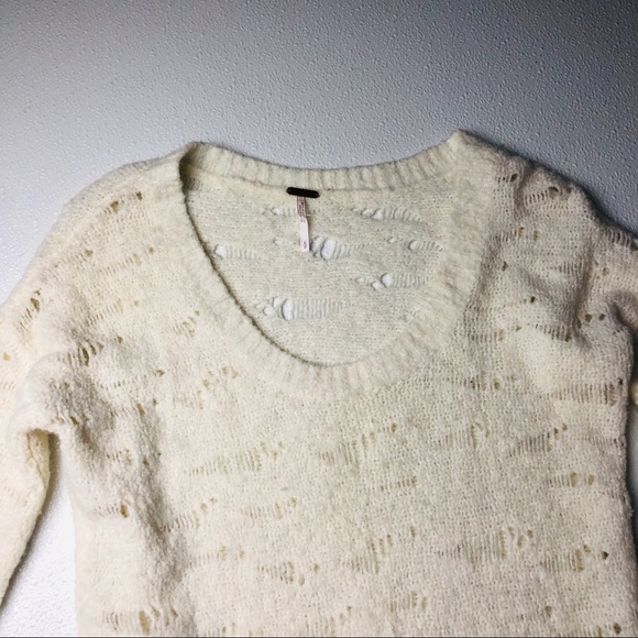 Free People Eye On You Pullover Distressed Sweater - Picture 10 of 11